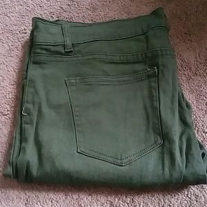 Army green jeans